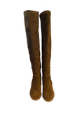 *Vince Camuto Melaya Suede Leather Over Knee Ankle Zipper 3.5" Block Heel Boots, Size 7