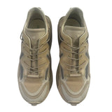 *Stuart Weitzman SW1 Leather & Mesh Bungee Lace-Up Low-Top Athletic Sneakers, Size 8.5