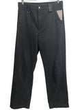 *Favorite Daughter The Taylor Denim Faux Leather Trim Wide Leg Trousers Pants, Size 29 (8)