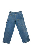 *Tibi Spring Denim Slouchy Carpenter Cargo Cropped Jeans, Size 27 (4)