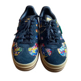 *NWT Adidas X Liberty Gazelle Bold Suede & Textile Floral Triple Stacked Platform Sneakers, Size W10.5