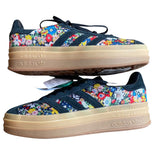 *NWT Adidas X Liberty Gazelle Bold Suede & Textile Floral Triple Stacked Platform Sneakers, Size W10.5