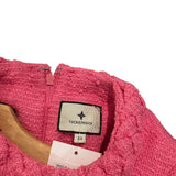 *Tuckernuck Tweed Jackie Boucle Cap Sleeve Braided High Neck Mini Shift Dress, Size XS