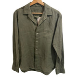 *Frank & Eileen Eileen Relaxed Fit Linen Solid Long Sleeve Collared V-Neck Button-Up Shirt, Size M