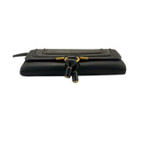 *Chloe Marcie Portefeuille Leather Contrast Stitching Tri-Fold Continental Wallet w/Box