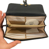 *Chloe Marcie Portefeuille Leather Contrast Stitching Tri-Fold Continental Wallet w/Box