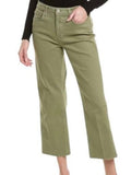 *L'Agence Wanda High Rise Five Pocket Zip Closure Wide-Leg Cropped Raw Hem Jeans, Size 27 (4)