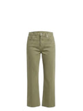 *L'Agence Wanda High Rise Five Pocket Zip Closure Wide-Leg Cropped Raw Hem Jeans, Size 27 (4)