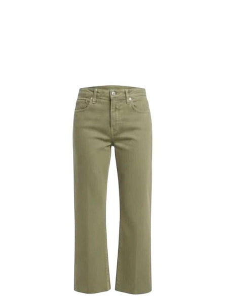 *L'Agence Wanda High Rise Five Pocket Zip Closure Wide-Leg Cropped Raw Hem Jeans, Size 27 (4)