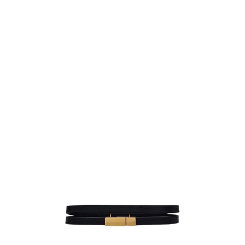 ^NWT Saint Laurent Small Opyum Leather Wrap Bracelet w/Box