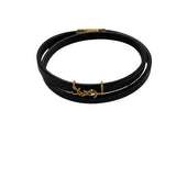 *NWT Saint Laurent Small Opyum Leather Wrap Bracelet w/Box