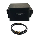 *NWT Saint Laurent Small Opyum Leather Wrap Bracelet w/Box