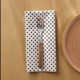 Geometry Saddle Polka Dot Dinner Napkins, Set of 6