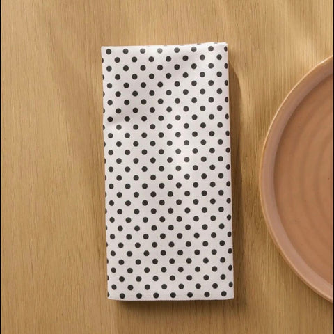 Geometry Saddle Polka Dot Dinner Napkins, Set of 6