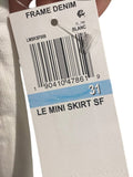 *NWT FRAME Le Mini Slit Front Stretch Twill Raw Hem Mini Skirt, Size 31(12)