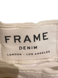 *NWT FRAME Le Mini Slit Front Stretch Twill Raw Hem Mini Skirt, Size 31(12)