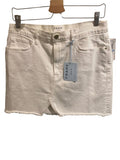 *NWT FRAME Le Mini Slit Front Stretch Twill Raw Hem Mini Skirt, Size 31(12)