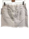 *NWT FRAME Le Mini Slit Front Stretch Twill Raw Hem Mini Skirt, Size 31(12)