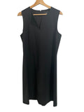 *Theory Myani Stretch Wool Sleeveless Round Split Neck Fit Flare Dress, Size 12