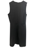 *Theory Myani Stretch Wool Sleeveless Round Split Neck Fit Flare Dress, Size 12