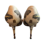 *Givenchy Lia Printed Leather Butterflies Pointed Toe 10cm Stiletto Heel Pump, Size 39.5