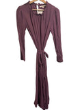 *XiRENA Mia Cotton Gauze Long Sleeve Ruffle Round Neck Belted Tiered Midi Dress, Size S