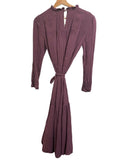 *XiRENA Mia Cotton Gauze Long Sleeve Ruffle Round Neck Belted Tiered Midi Dress, Size S