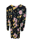 *NWT The Kooples Garden Of Eden Floral Long Sleeve Surplice Faux Wrap Mini Dress, Size 2