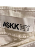 *ASKK NY Twill High-Rise Wide-Leg Full-Length Trousers Pants, Size 27 (4)