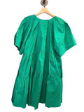 *AS IS A.L.C. Camila Short Bell Sleeve V-Neck Tiered Mini Babydoll Shift Dress Size 8-STAIN ON DRESS
