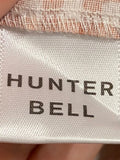 *Hunter Bell McCauley Gingham Short Puff Sleeve Drawstring Waist Popover Mini Shirt Dress, Size S