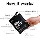 Jaxon Lane BRO MASK Men's Hydrogel Facial Sheet Mask, Single
