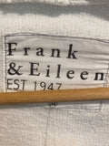 *Frank & Eileen Barbara Beach Cardigan Cotton Terry Raw Edges Open Front Jacket, Size M