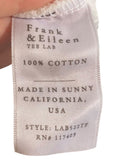 *Frank & Eileen Barbara Beach Cardigan Cotton Terry Raw Edges Open Front Jacket, Size M