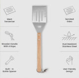 Engrave My Memories BEST FLIPPIN' DAD BBQ Spatula Grilling Tool