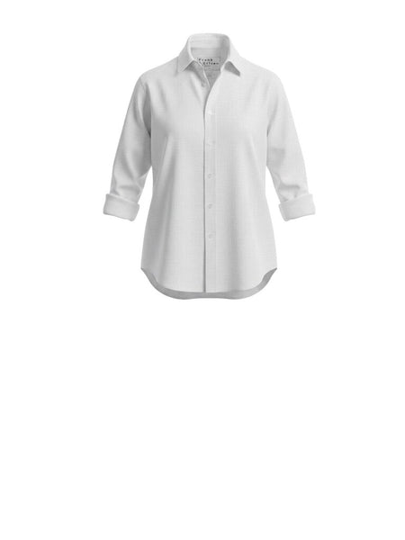 ^Frank & Eileen Eileen Fit Cotton Twill Intentionally Distressed Long Sleeve Button-Up Shirt, Size M