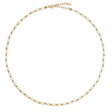*Missoma Seed Pearl Gold Plate Beaded Choker Necklace