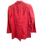 *Emerson Fry Linen 3/4 Sleeve Notch Collar Double Breasted Blazer Jacket, Size 2