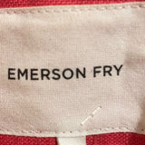 *Emerson Fry Linen 3/4 Sleeve Notch Collar Double Breasted Blazer Jacket, Size 2