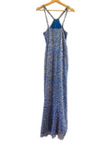 *DVF Lilita Silk Leaf Sleeveless Halterneck Multiway Strap Maxi Tent Dress, Size 4