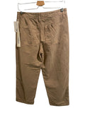 *NWT AMO Ursula Cotton Twill Mid-Rise Baggy Fit Cropped Pants, Size 26(2)