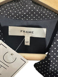 *NWT FRAME The Silk Day Dress Sleeveless Button-Front Collared Drop Waist Mini Dress, Size S