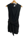 *NWT A.L.C. Dion Crepe Sleeveless Round Neck Draped Faux Wrap Mini Dress, Size 4