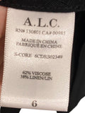 *NWT A.L.C. Rue Linen Blend Sleeveless Halterneck Fit & Flare Mini Dress, Size 6