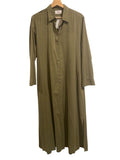 *XiRENA Boden Cotton Voile Long Sleeve Point Collar Button Up Maxi Shirt Dress, Size S