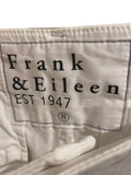 *Frank & Eileen Wicklow Italian Stretch Cotton Mid-Rise Straight Leg Crop Raw Hem Pants, Size 8