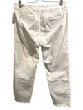 *Frank & Eileen Wicklow Italian Stretch Cotton Mid-Rise Straight Leg Crop Raw Hem Pants, Size 8