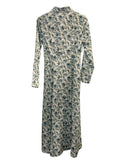 *NWT Hill House The Alandra Cotton Floral Long Sleeve Button-Front Midi Shirt Dress, Size S