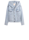*Gap x BÉIS Faded Denim Oversized Hooded Trucker Jean Jacket, Size XXS