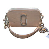 *Marc Jacobs The Snapshot Crocodile Embossed Leather Double J Logo Top Zip Chain Shoulder Strap Camera Bag